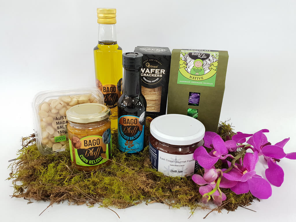 Premium Nibbles Gift Hamper Touchwood Flowers Port Macquarie
