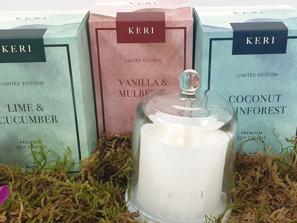 Keri Premium Soy Candle Touchwood Flowers Port Macquarie