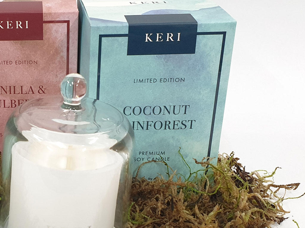 Keri Premium Soy Candle Touchwood Flowers Port Macquarie