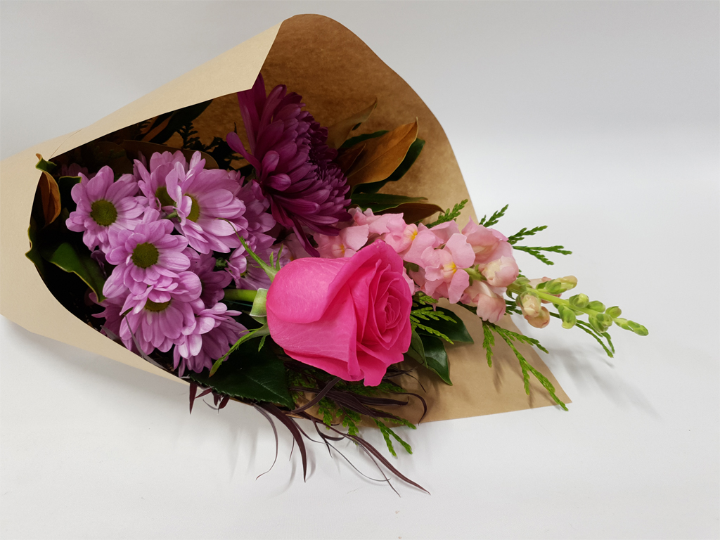 Pretty Seasonal Flower Wrap Touchwood Flowers