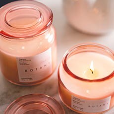 Botany scented candles