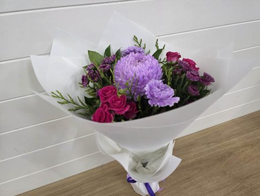 Mauve Posy of Flowers