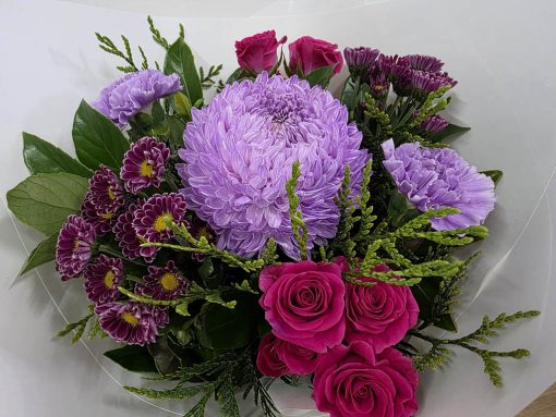 Mauve Posy of Flowers