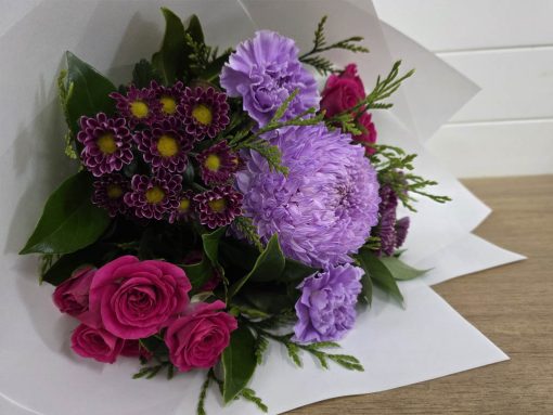 Mauve Posy of Flowers