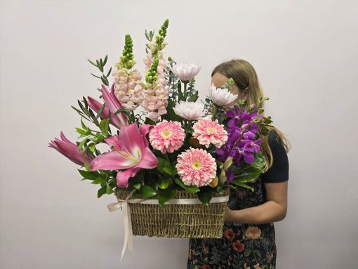 Basket of Blooms Holding