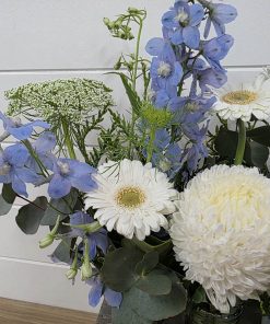 Blossom Baby Boy Flowers in Trio Vase