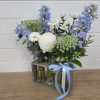 Blossom Baby Boy Flowers in Trio Vase