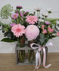 Blossom Baby Girl Flowers in Trio Vase