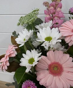 Little Lady Vase Flowers Teddy Gift