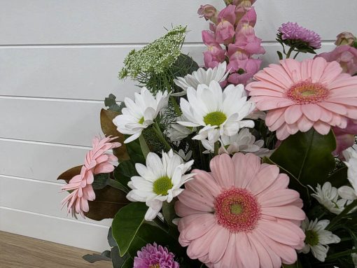 Little Lady Vase Flowers Teddy Gift