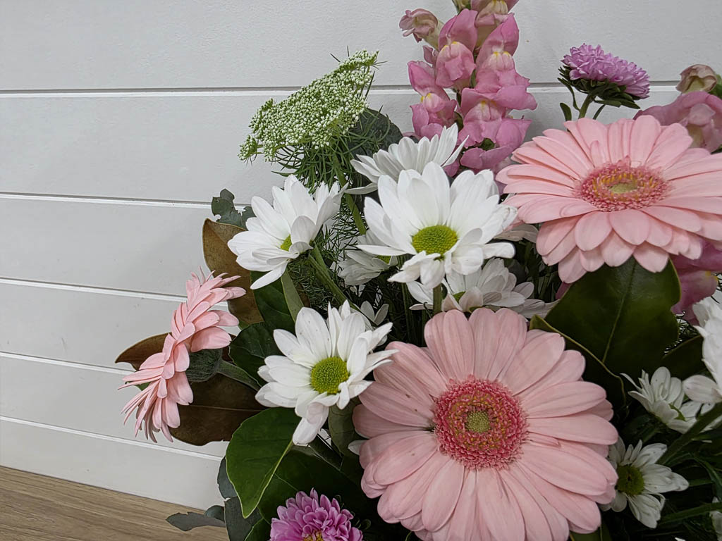 Little Lady Vase Flowers Teddy Gift